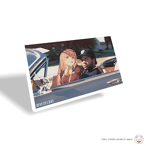 Zero Two & Ice Cube | Friday Movie Mashup | Laptop Water Bottle Anime Sticker Decal