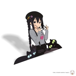 Azusa Nakano Anime Sticker: Waterproof Laptop Decal