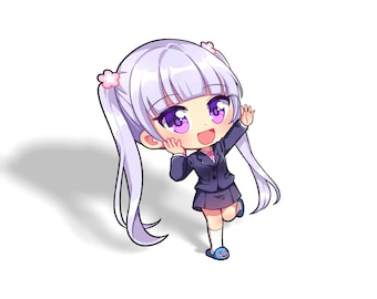 Aoba Chibi Sticker: Waterproof Anime Decal