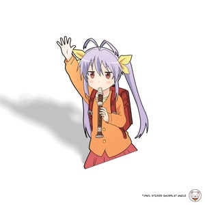 Non Non Biyori - Renge Miyauchi v2 | Cute Waterproof Anime Peeker JDM Weabo | Laptop Water Bottle Flask Sticker Decal