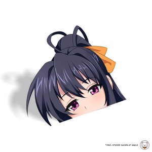 Akeno Himejima Peeker Sticker - High School DxD Anime Decal