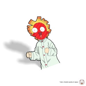 Excited Anime Boi Sticker: Waterproof Vinyl Decal