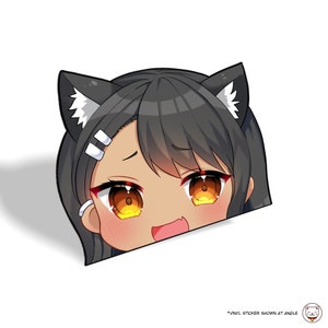 Don't Toy With Me, Miss Nagatoro - Hayase Nagatoro Chibi  | Vinyl Waterproof Peeker Sticker Decal | For Gaming Rig Laptop Water Bottle Flask