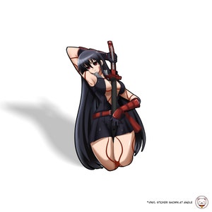 Akame ga Kill! - Akame | Vinyl Wasserdicht Waifu Anime Aufkleber Aufkleber | Für Gaming Rig Laptop Wasserflasche Flask