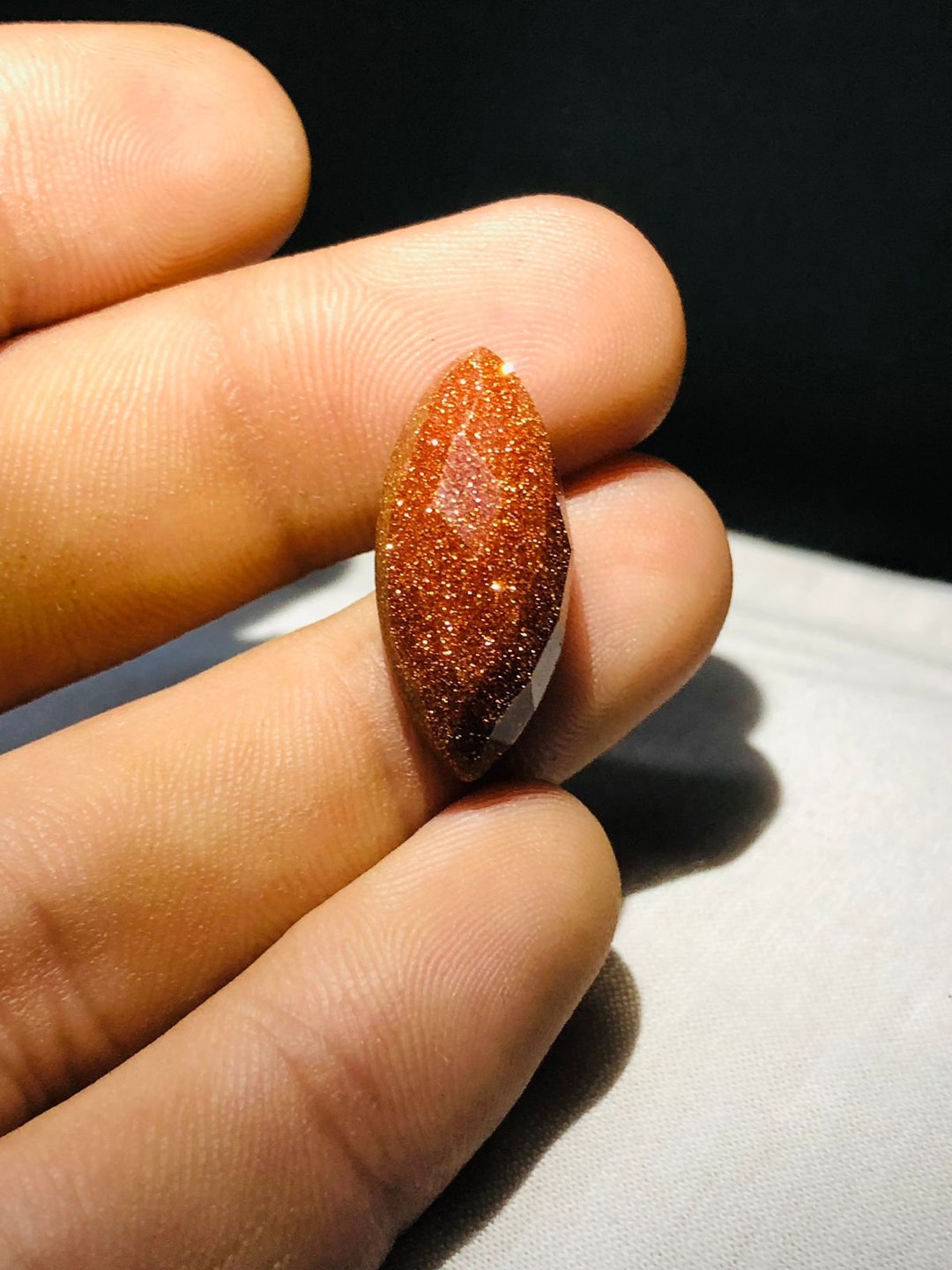 Very Rare Shiny Red Sun Sitara Gemstone Faceted Briolettes Etsy