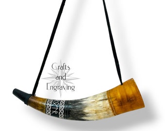 Handmade Viking War Horn: Ancient Battle Trumpet Reproduction
