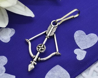 Bow and Arrow Charm for Handfasting Cords - Pagan Wedding Keepsakes or Phone Charms