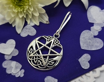 Celtic Pentacle Charm for Handfasting Cords - Pagan Wedding Keepsakes or Phone Charms