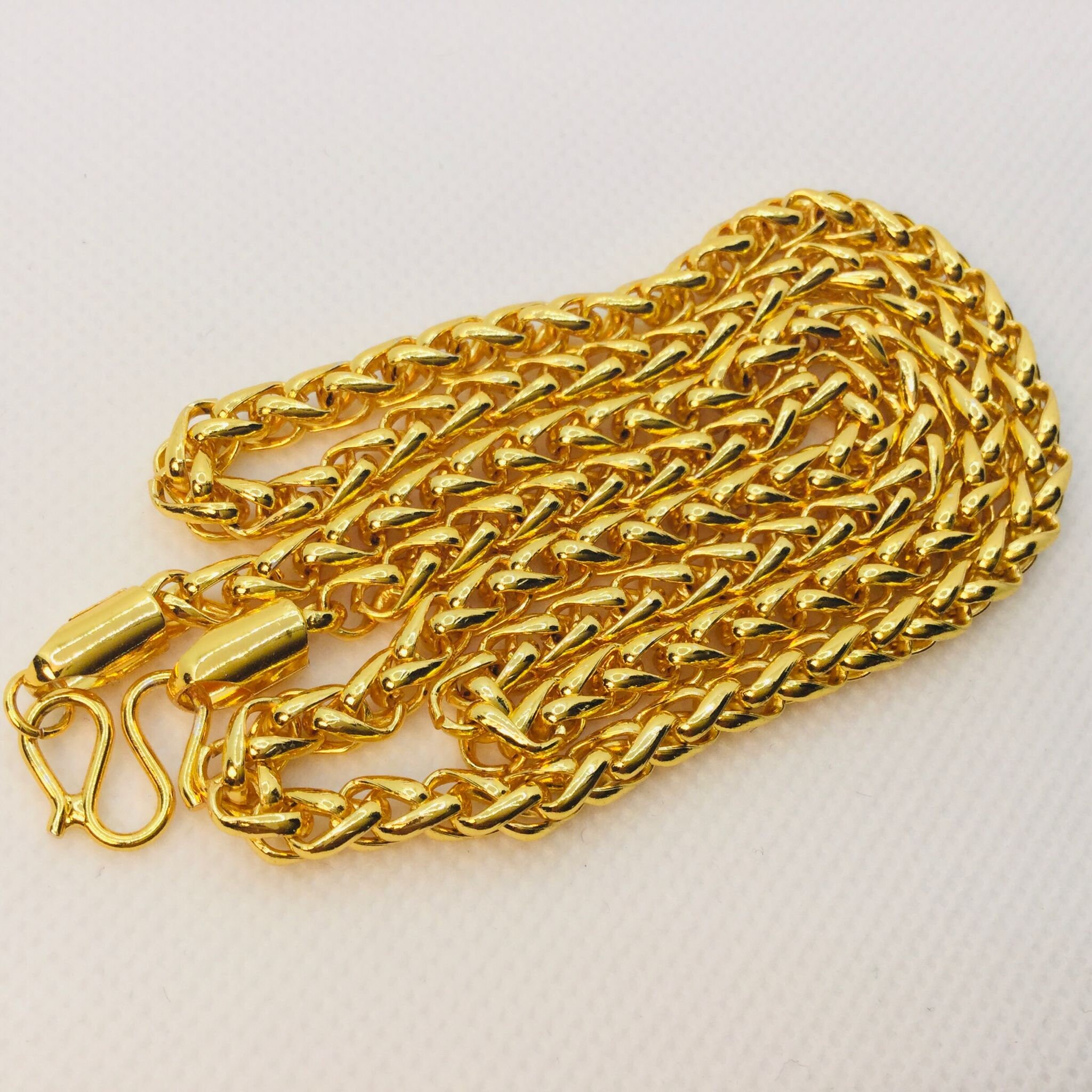 24k Gold NecklaceGold NecklaceThick Gold Etsy