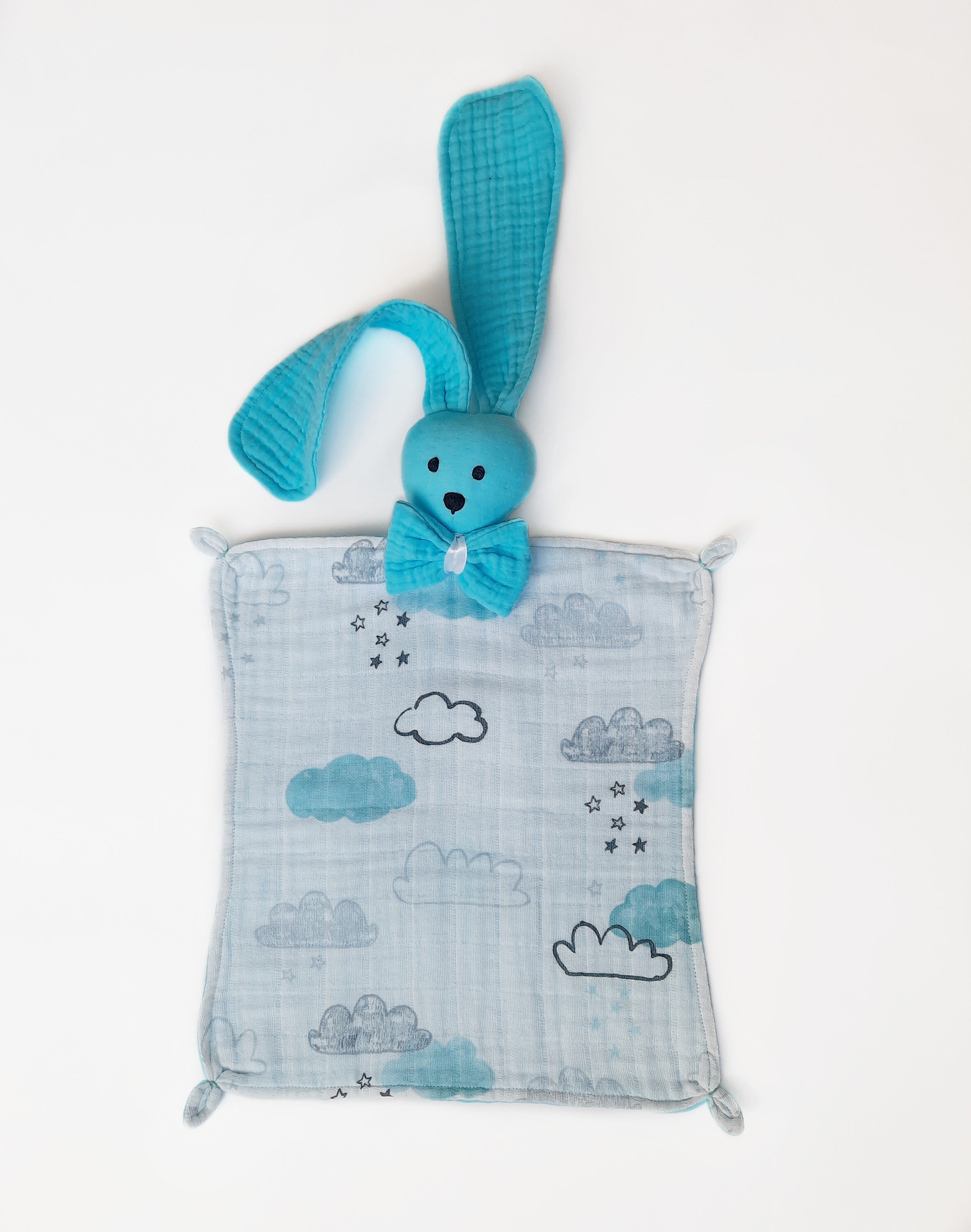 Baby comforter blanket Woodland teething ring Newborn gift set Etsy