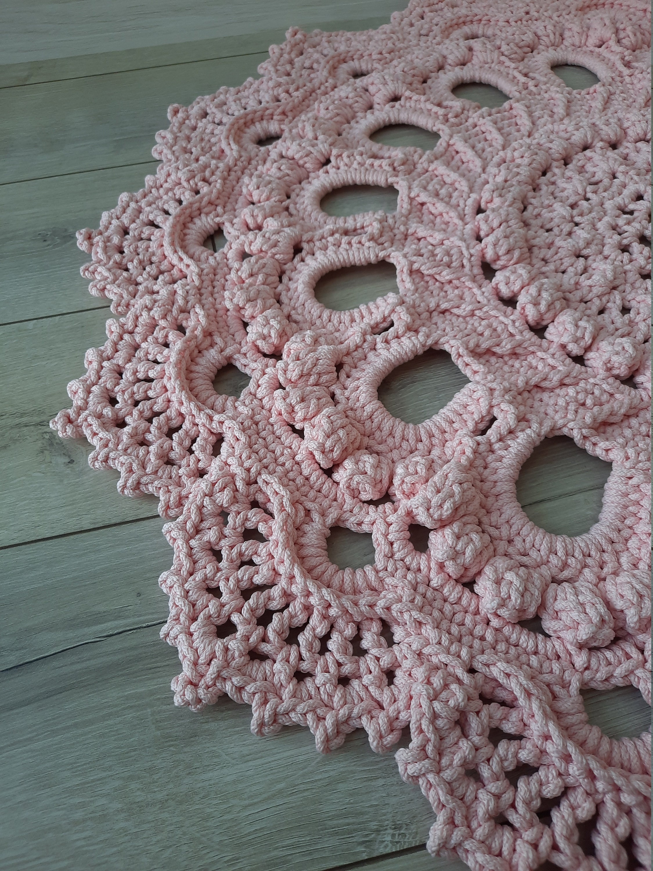 Wohnzimmer Deko Häkelteppich Handarbeit Bodendekoration Raum | Etsy