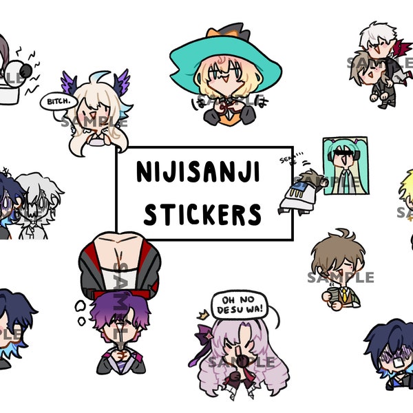 LAST RUN Miscellaneous Nijisanji Stickers 1.0
