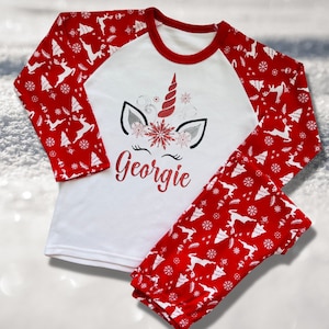 Unicorn christmas pyjamas new arrivals