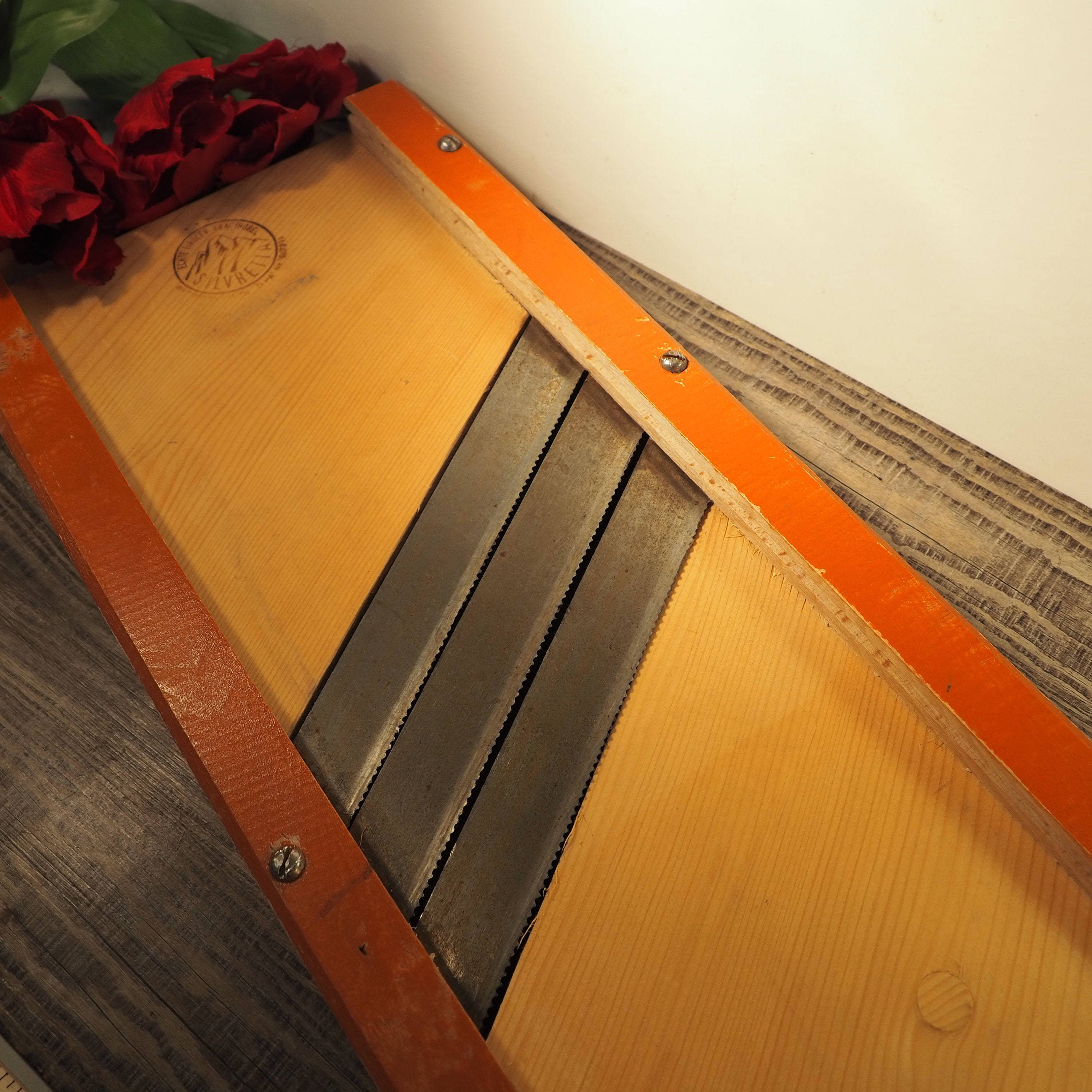 Large Wooden Mandolin. Cabbage Slicer. Vegetable Slayer! Insane