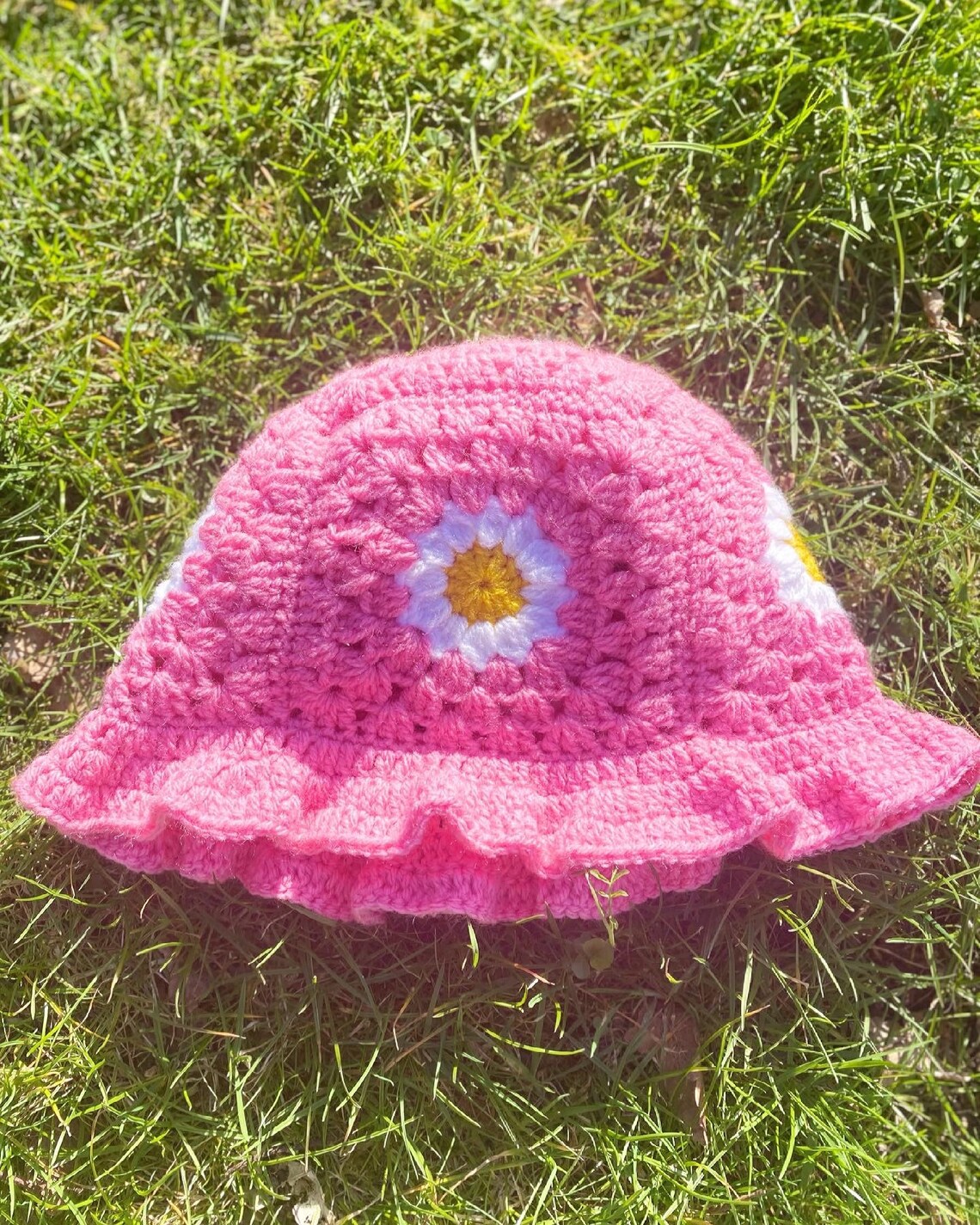 Crochet Bucket Flower Hats Etsy