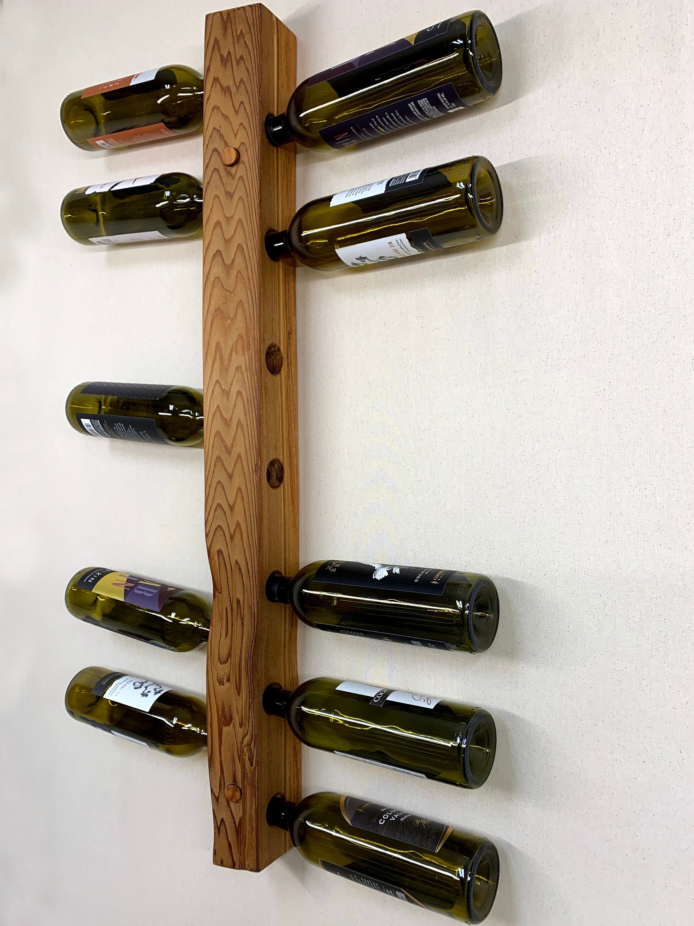Handcrafted Wine Rack & Display Wall Decor 14 Bottle Wine Etsy