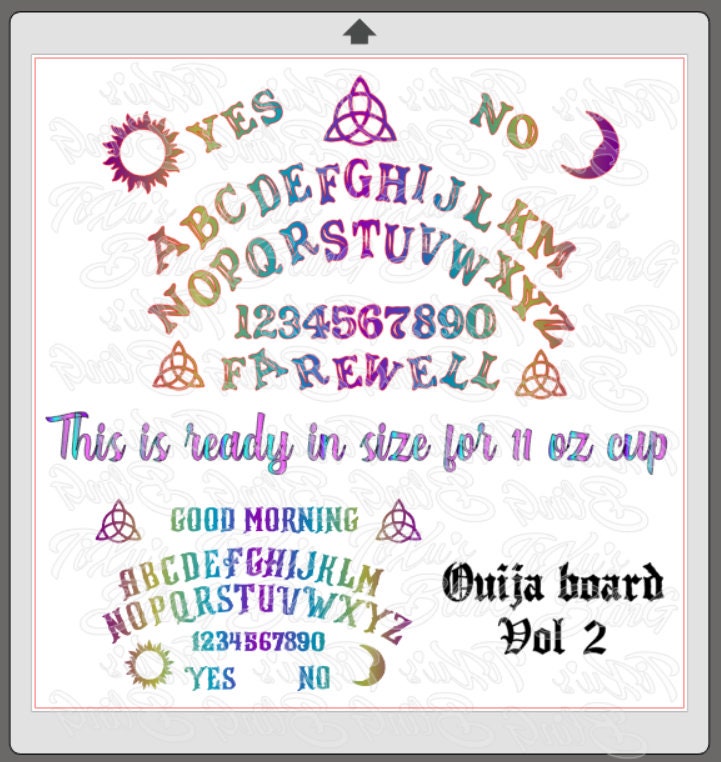 Ouija Board VOL 2 + Template for Sublimation + 2 Color Mix (made in ...