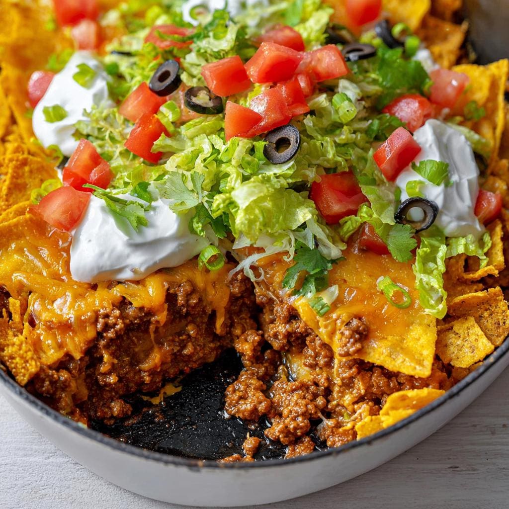 Chili Cheese Fritos Easy Taco Bake With Fritos Frito Pie Recipe