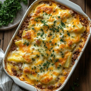 BEST RECIPE For Ground Beef and Potatoes Casserole | Printable Classic Comfort Food PDF | Instant Download