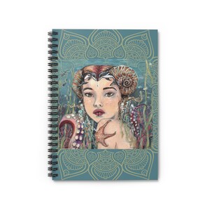 Sea Creature Original Art Spiral Notebook - Ruled Line