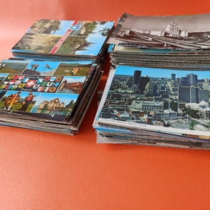 Ongebruikte ansichtkaarten set vintage Postcrossing Travel Correspondence Europe Bundelset van 20 verouderde Postkaartenbundel Postwaardestukken 70s 80s