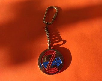 Antique Effect Large Key With Clip Keyring 