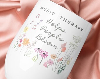 Music Therapy tumbler, Music Therapist Gift, Music Therapy graduation gift, Music Therapist Appreciation Gift, Intern, Mug, Glass, wine