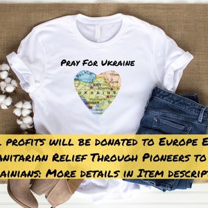 Ukraine Shirt, Pray for Ukraine T-Shirt, Landkarte der Ukraine Shirt, Support Ukraine Shirt, Stand mit Ukraine, Peace in Ukraine Shirt