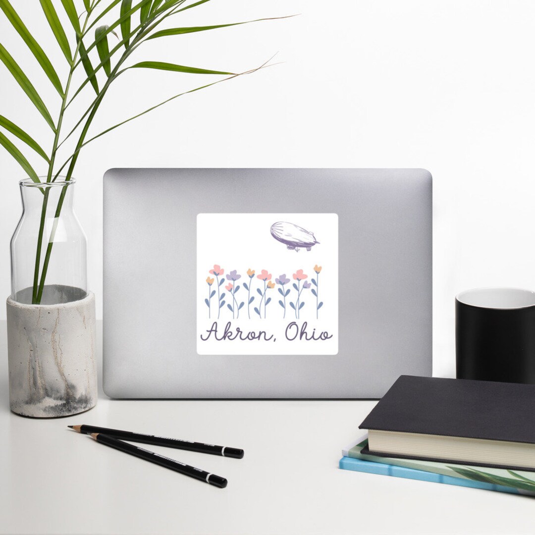 Akron Ohio Sticker, Akron Ohio Decal, Akron Laptop Decal, Akron Ohio ...
