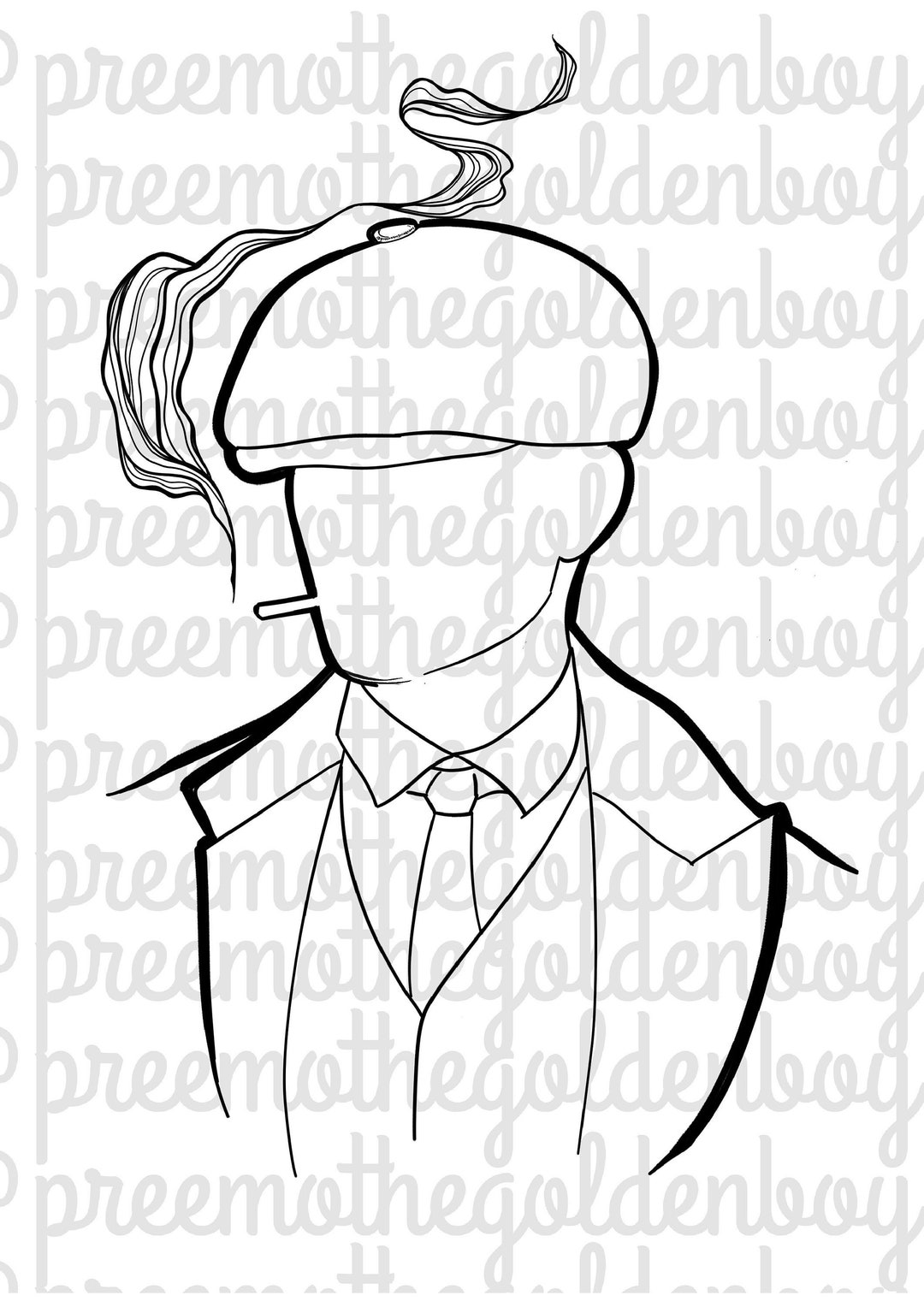 Tommy Shelby Peaky Blinders Minimalism Poster Etsy