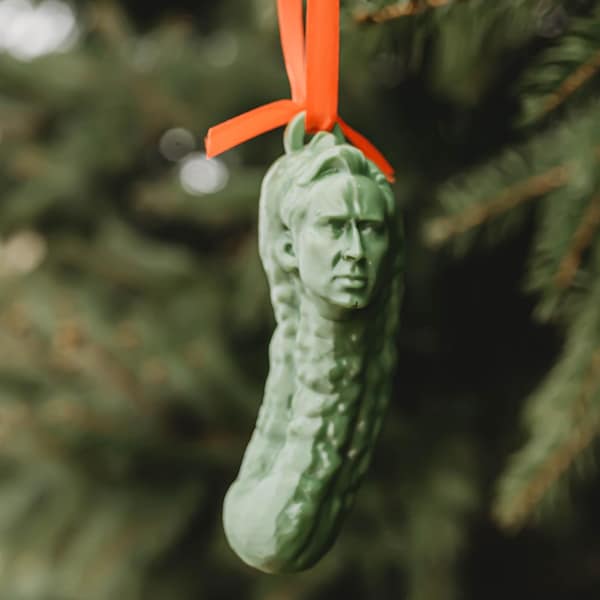 Picolas Cage Christmas Ornament
