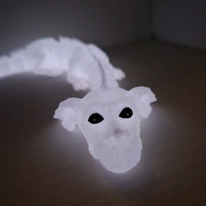 GLOW in The Dark Falkor Dragon Fidget Toy, Articulated Dragon, Never Ending Story