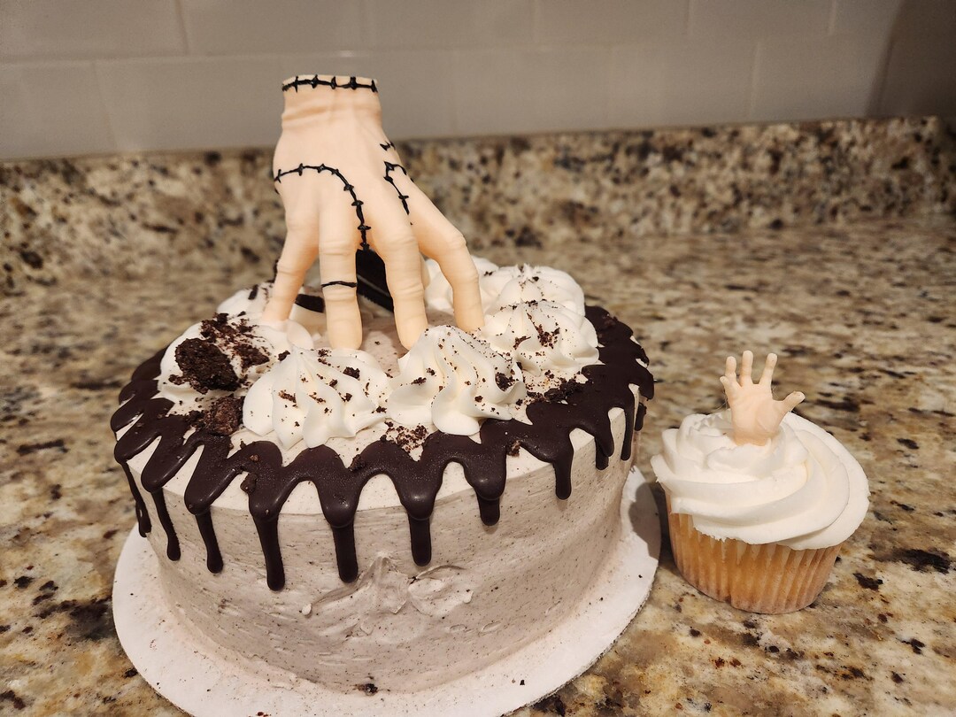 Hand Themed Cake Topper or Cupcake Toppers, 3D Plastic Thing - Etsy
