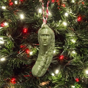 Picolas Cage Christmas Ornament