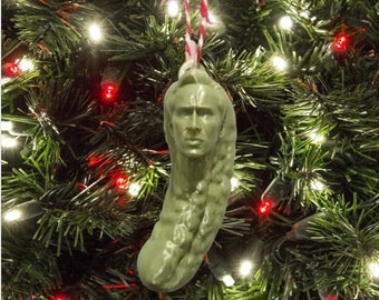 Picolas Cage Christmas Ornament