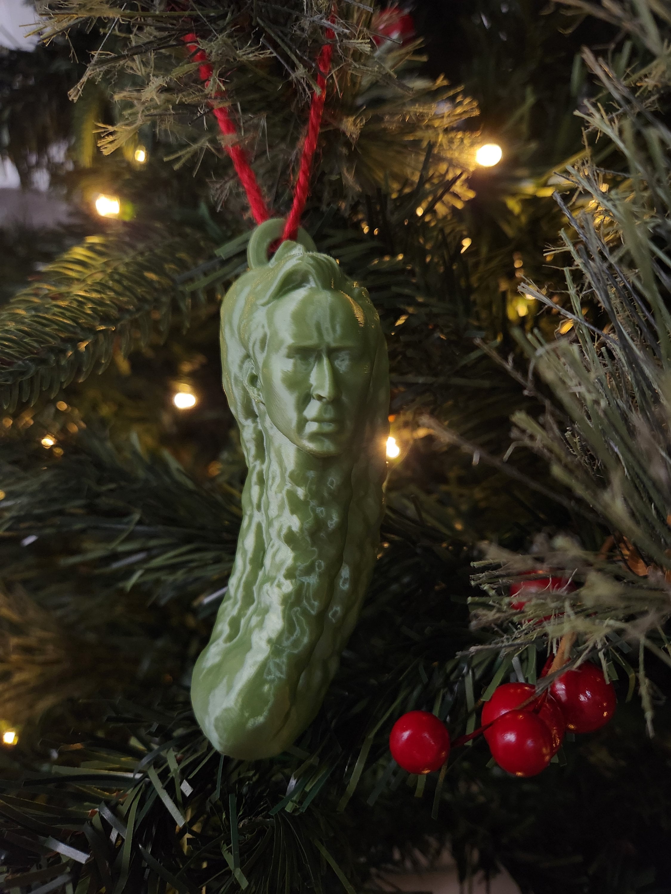 Plastic pickle christmas ornament Clearance