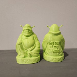 Shrek Buddha Figurine Get Out Of My Swamp