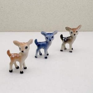 Dollhouse Miniature Fawn Figurine - Handcrafted Ceramic Deer - Perfect for Dollhouse Collectors and Woodland-Themed Miniature Settings