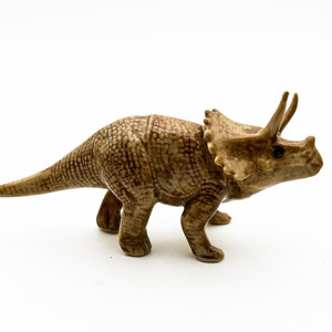 Anchiceratops Dinosaur Ceramic Figurine Statue, prehistoric