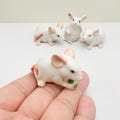 White Ceramic Mouse Figurine: Pet Lover Gift, Collector Decor product logo