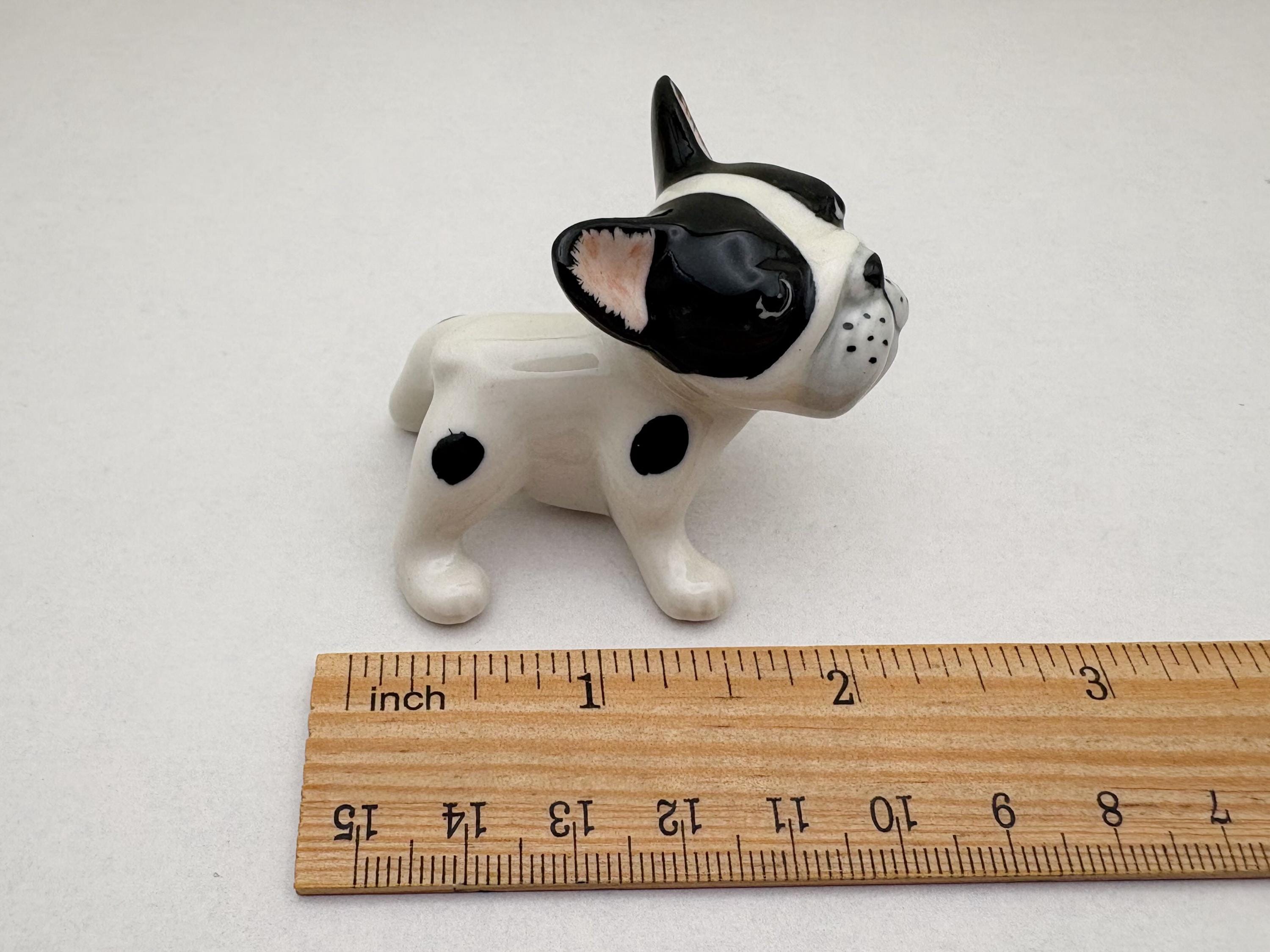 手作り陶器製フレンチブルドッグの置物：Frenchie Decor - Etsy 日本