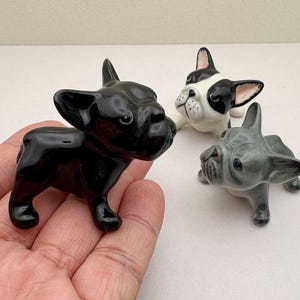 Handcrafted Ceramic French Bulldog Figurine: Frenchie Decor