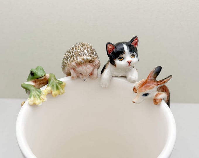 Handcrafted Ceramic Mug Buddy: Animal Lover Gift Decor