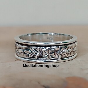 Spinner 925 sterling zilveren spinner ring handgemaakte ring meditatie ring duim ring mannen * vrouwen ring sieraden goede kwaliteit cadeau ring