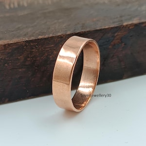 Handmade Copper Wide Band Ring, Stacking Thumb Ring, Minimalist Jewelry, Trending Jewelry, Engagement Ring, Free Shipping, Gift For Her,