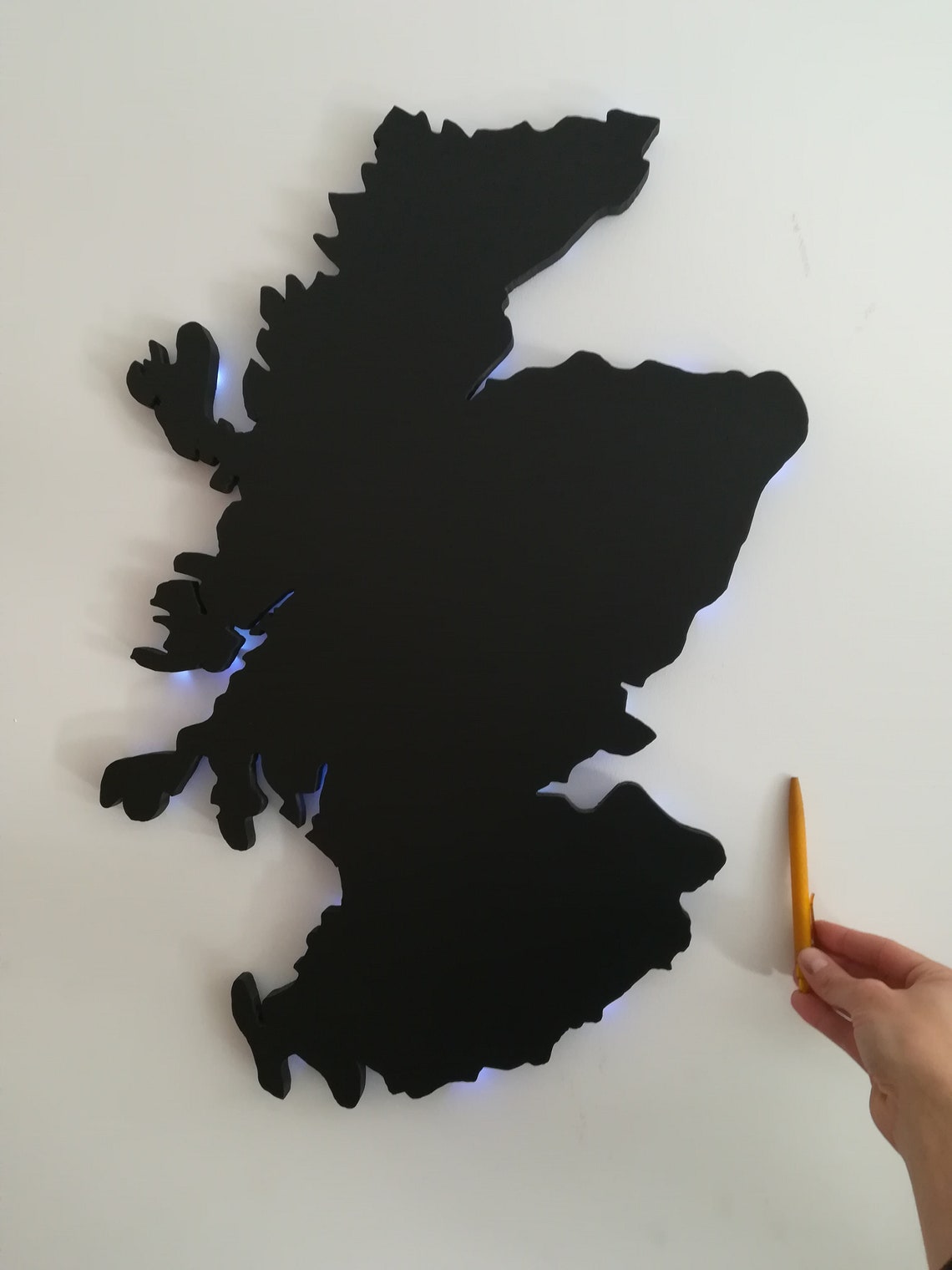 Schottische Lampe /Schottland / Karte von Schottland / | Etsy