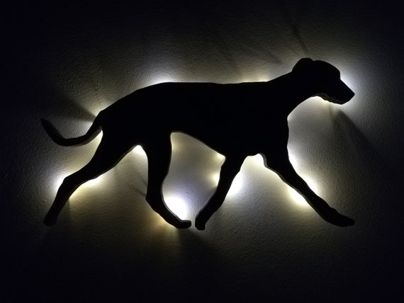 Whippet dog silhouette light //Whippet dog // Greyhound //whippet greyhound/ 3D printed