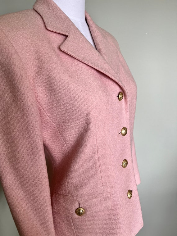 Vintage Pastel Pink Blazer - image 4