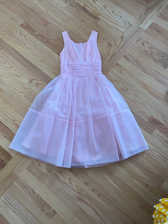 Vintage 50s Pastel Pink Dress - image 2