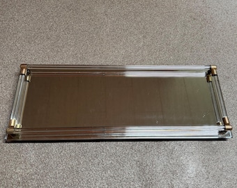 Vintage MCM acryl toilettafel